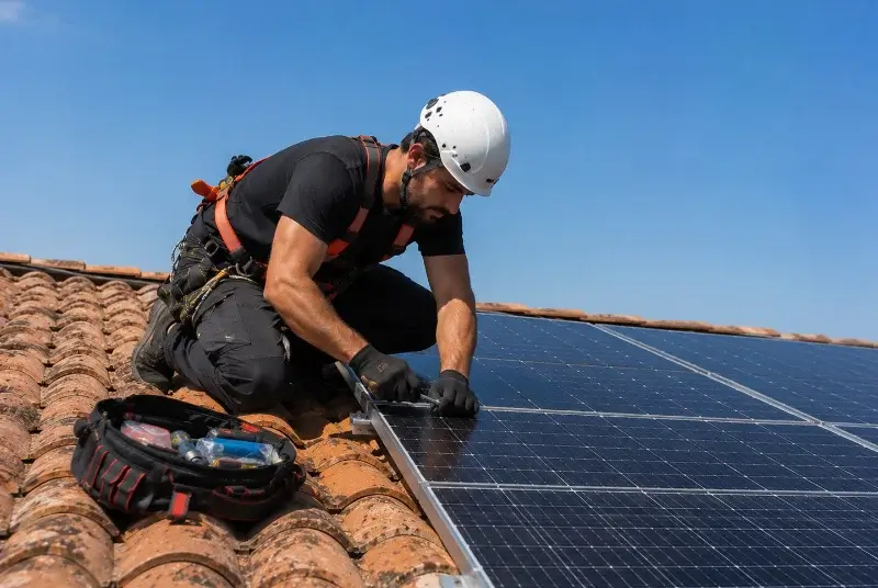 Maintenance et monitoring de panneaux solaires à Clérac